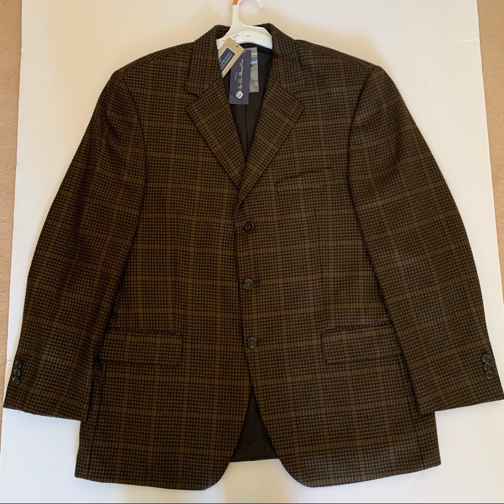 Nordstrom Blazer Brown Plaid